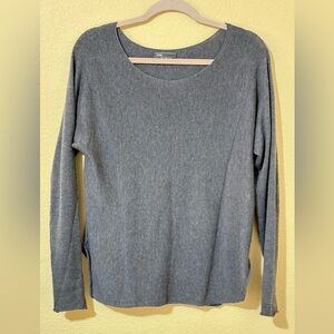 Vince Gray Wool Cashmere Sweater Womens S Long Sleeve Crew Neck Knit Pullover
